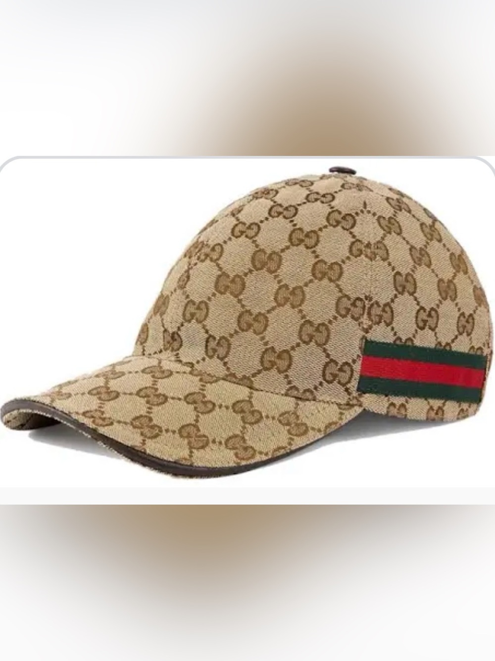 Gucci Original GG Canvas Baseball Hat with Web